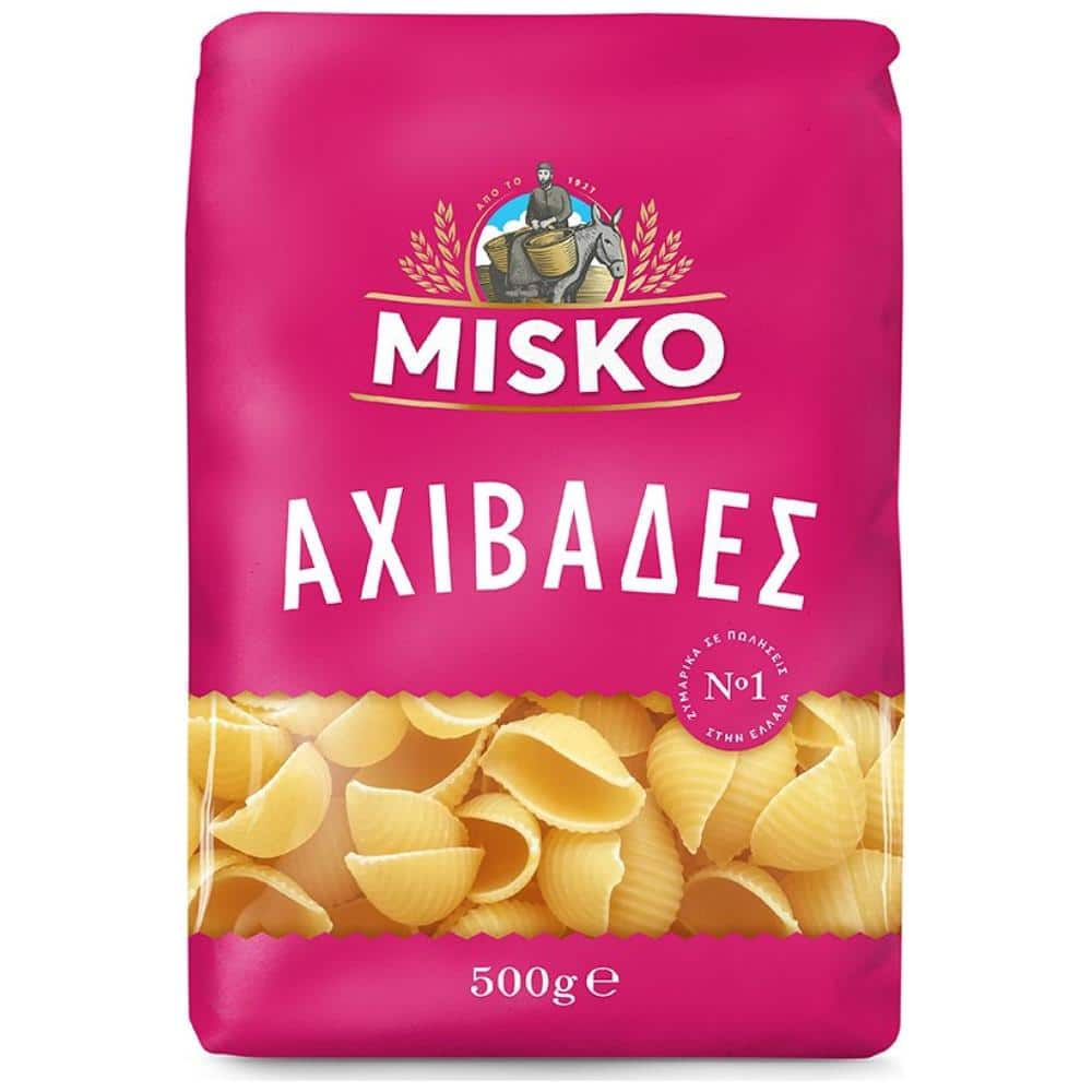 Misko Muschel-Nudeln 500gr von Misko bei Araxxon  - Hochwertiges griechisches Produkt.   Misko Muschel-Nudeln 500gr από Misko στο Araxxon  - Αυθεντικό ελληνικό προϊόν.